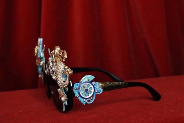 SOLD! 8051 Baroque Nautical Marine Mermaid Embellished Sunglasses - Image 10