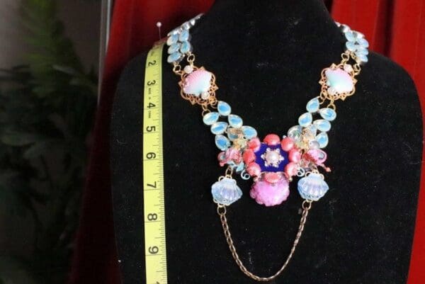 SOLD! 8273 Nautical Mermaid Genuine Opal Solar Quartz Necklace - Image 7