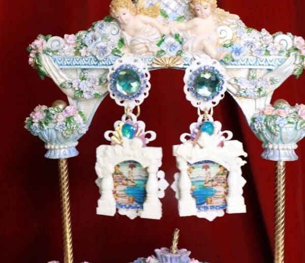 SOLD! 8567 Baroque Taormina Column Studs Earrings - Image 5