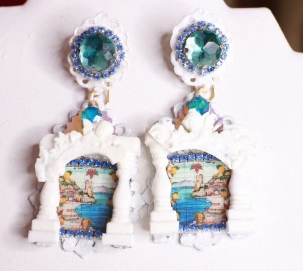 SOLD! 8567 Baroque Taormina Column Studs Earrings - Image 2