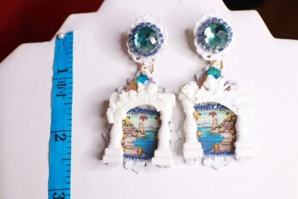 SOLD! 8567 Baroque Taormina Column Studs Earrings - Image 4