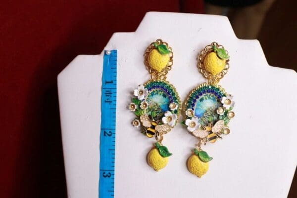 SOLD! 8605 Baroque Taormina Column Studs Earrings - Image 5