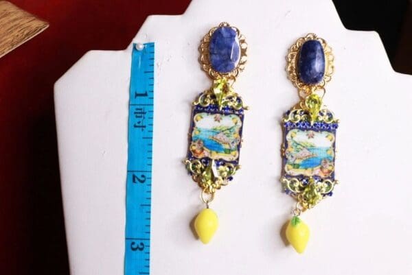 SOLD! 8608 Baroque Taormina Cameo elegantStuds Earrings - Image 2