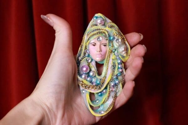 SOLD! 8616 Nautical Mermaid Victorian Huge Unusual Brooch