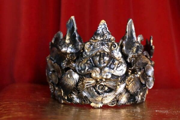 SOLD! 8630 Baroque Goth Goddess Queen Of The Night Tall Crown - Image 2