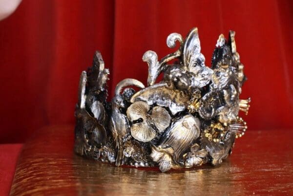 SOLD! 8630 Baroque Goth Goddess Queen Of The Night Tall Crown - Image 6