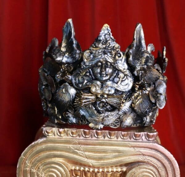 SOLD! 8630 Baroque Goth Goddess Queen Of The Night Tall Crown