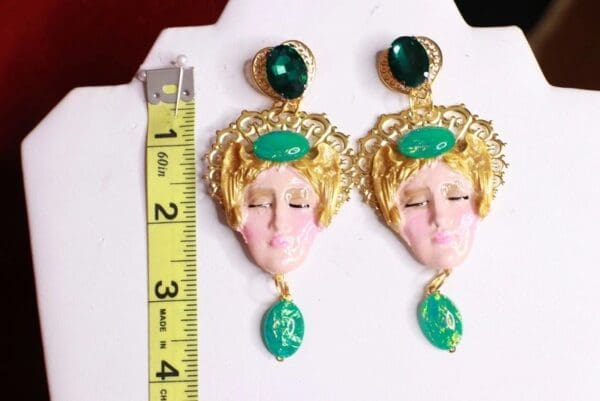 SOLD! 8710 Aphrodite Massive Light Weight Studs Earrings - Image 3