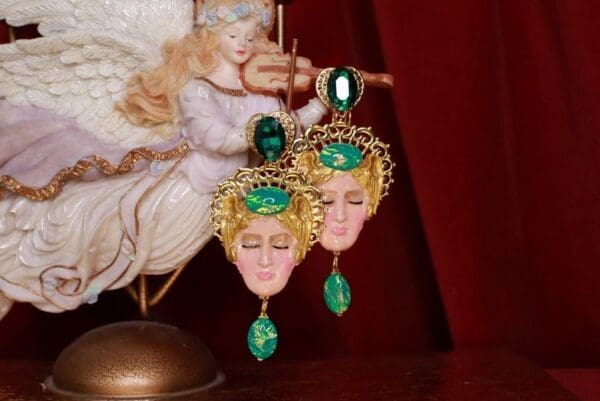 SOLD! 8710 Aphrodite Massive Light Weight Studs Earrings - Image 4