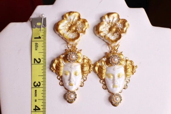 SOLD! 8712 Aphrodite Massive Light Weight Studs Earrings - Image 4