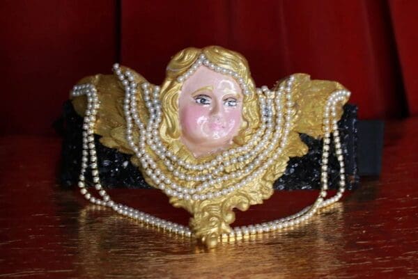SOLD! 8720 Baroque Cherub Angel Pearl Corset Waist Belt Size S, L, M - Image 4