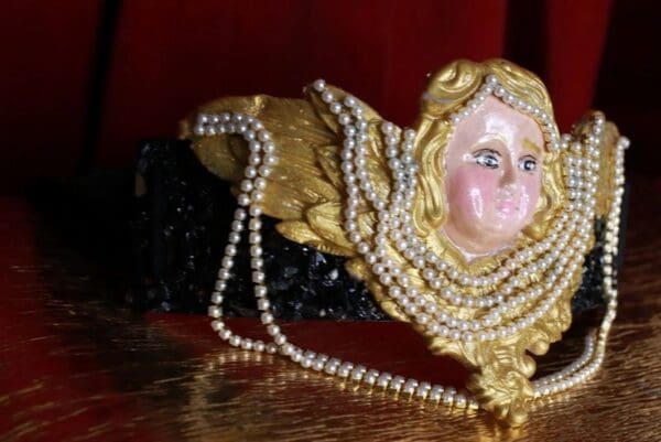 SOLD! 8720 Baroque Cherub Angel Pearl Corset Waist Belt Size S, L, M - Image 5