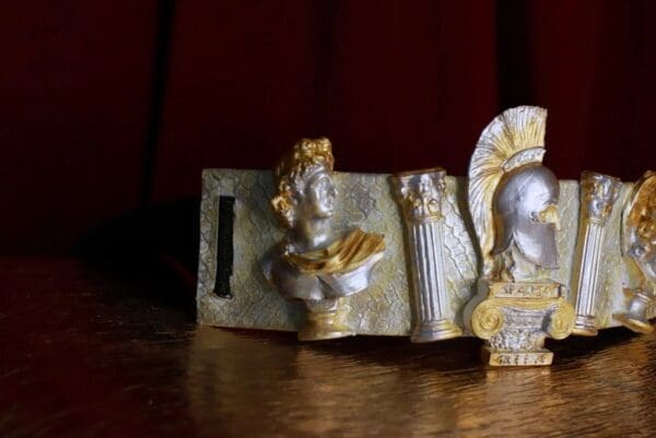 SOLD! 8726 Greek Statues Gold Silver Embellished Waist Gold Belt Size S, L, M - Image 3