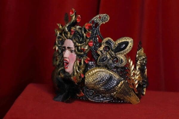 SOLD! 8735 Halloween Medusa Gorgon Winged Effect Crown Headband - Image 6