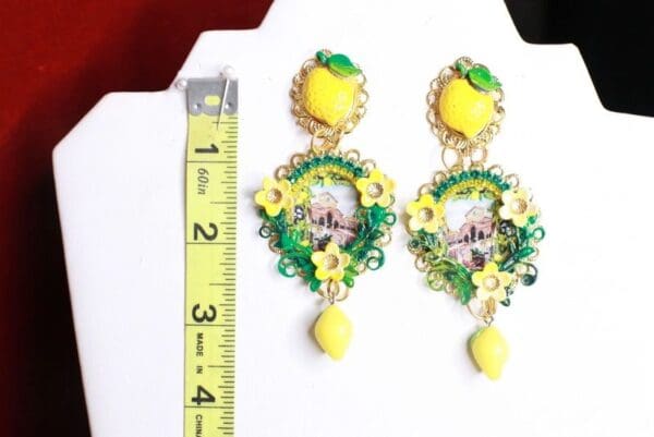 SOLD! 8737 Baroque Palermo Cameo Studs Earrings - Image 3