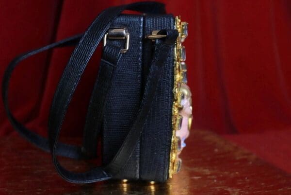 SOLD! 9048 Baroque Le Boy Beige Cherub Angel Embellished Handbag - Image 8