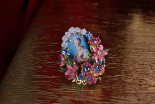 SOLD! 9067 Marie Antoinette Royal Garden Adjustable Cocktail Ring - Image 2