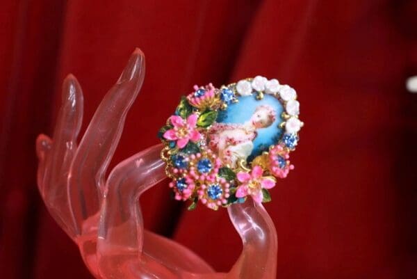 SOLD! 9067 Marie Antoinette Royal Garden Adjustable Cocktail Ring - Image 5