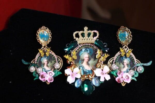 SOLD! 9182 Marie Antoinette Victorian Butterfly Huge Brooch