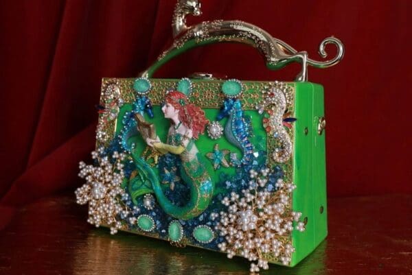 SOLD! 9240 Baroque Boutique Style Nautical Embellished Handbag - Image 4