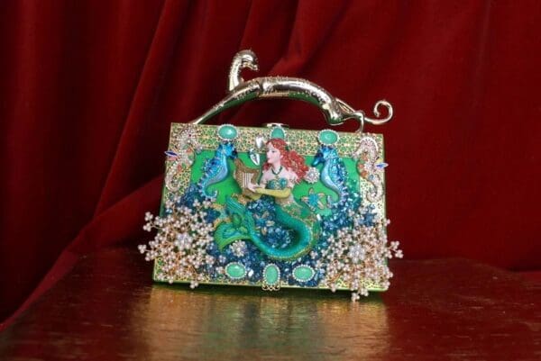SOLD! 9240 Baroque Boutique Style Nautical Embellished Handbag - Image 6