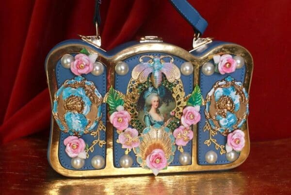 SOLD! 9250 Marie Antoinette Vintage Style Boutique Style Embellished Handbag - Image 4