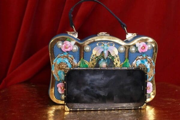SOLD! 9250 Marie Antoinette Vintage Style Boutique Style Embellished Handbag - Image 8