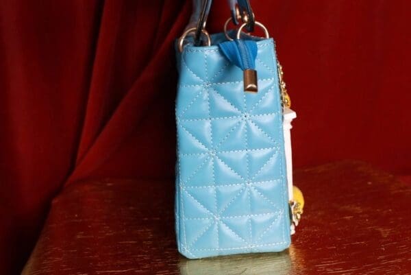 SOLD! 9274 Baroque Sicilian Lemon PU Leather Tote Handbag - Image 6