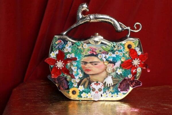 SOLD! 9296 Frida Kahlo Embellished Handbag