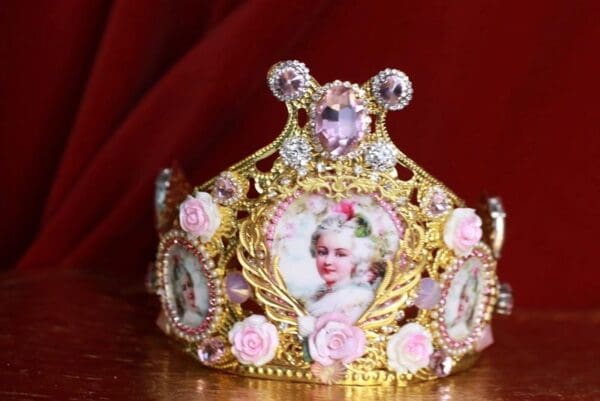 SOLD! 9312 Victorian Versailles Marie Antoinette Headband Crown - Image 2