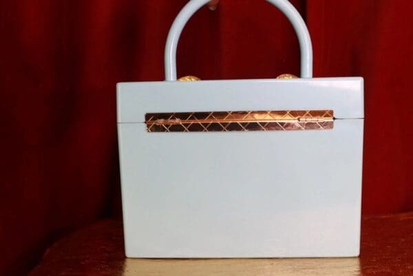 SOLD! 9315 Victorian Box Marie Antoinette Embellished Handbag - Image 5