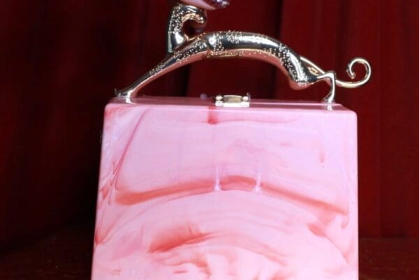 SOLD! 9336 Baroque Boutique Style Mermaid Seahorses Nautical Embellished Handbag - Image 7