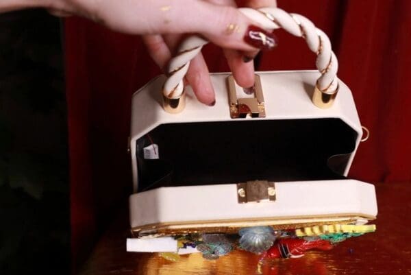 SOLD! 9336 Baroque Boutique Style Aquarium Nautical Embellished Handbag - Image 8