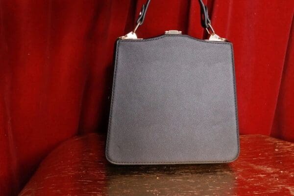 SOLD! 9363 Virgin Mary PU Leather Embellished Handbag - Image 4