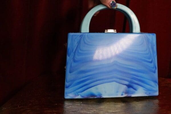 SOLD! 9372 Baroque Boutique Style Mermaid Seahorses Nautical Embellished Handbag - Image 5