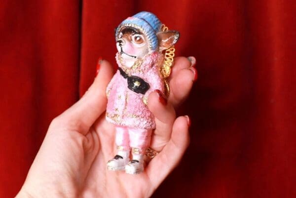SOLD! 9399 Art Jewelry 3D Effect Adorable Dog Brooch - Image 2