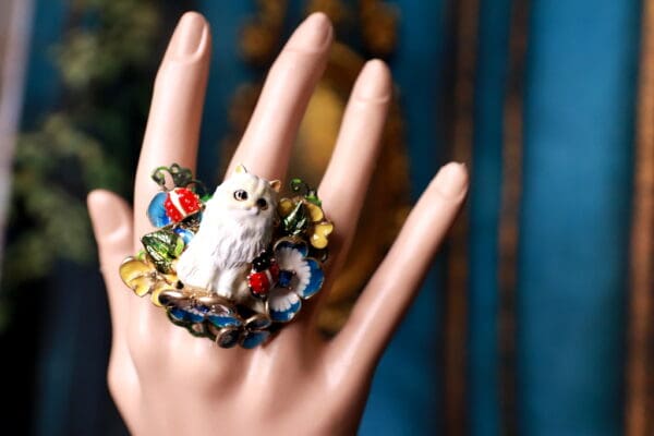 SOLD! 66 Adorable Cat Cocktail Ring