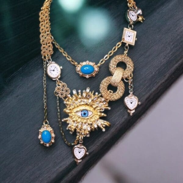 49 Watching You An Eye Statement Necklace