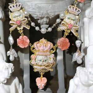 SOLD! 62 Adorable Cat Lovers Crown Cats Baroque