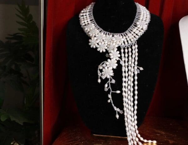 SOLD! 9435 Baroque Genuine Water Pearl Massive Necklace - Image 3