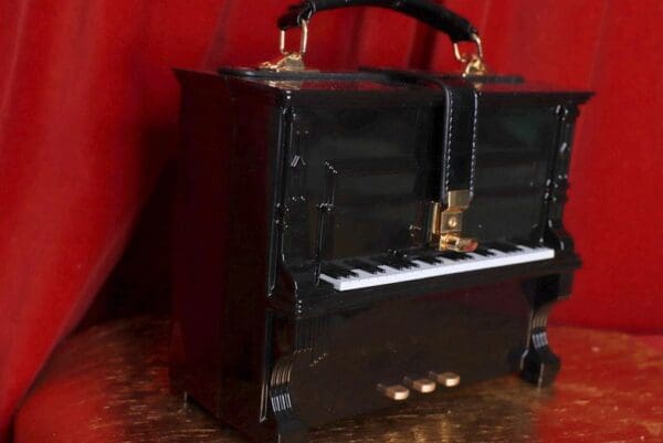SOLD! 9443 Baroque Runway 2022 Piano Handbag - Image 2