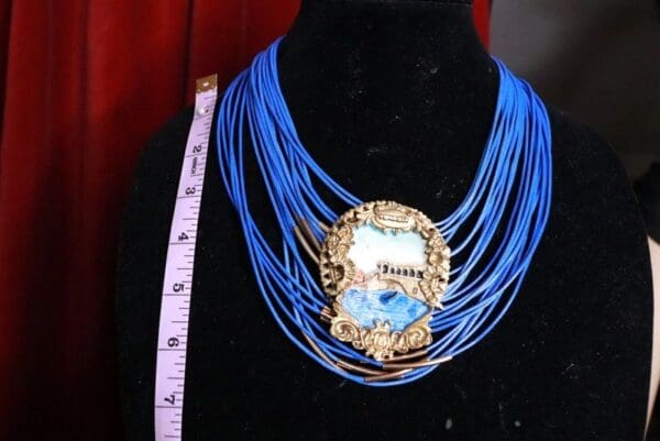 SOLD! 9457 Italian Sicily Statement Choker Necklace - Image 4