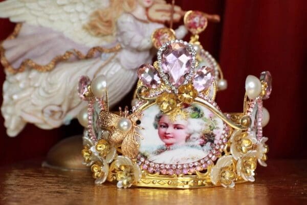SOLD! 9479 Victorian Marie Antoinette Headband Crown - Image 2