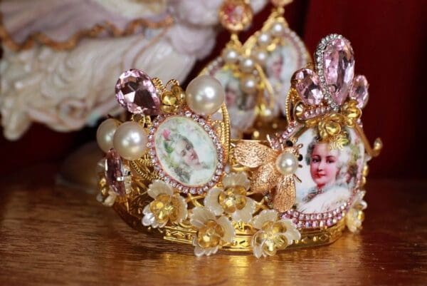 SOLD! 9479 Victorian Marie Antoinette Headband Crown - Image 3