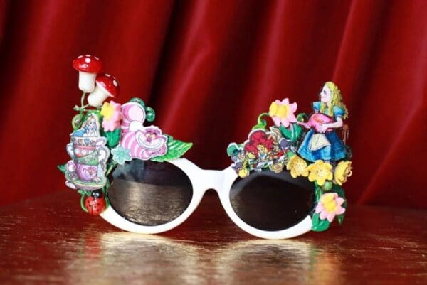 SOLD! 9523 Alice In Wonderland Fancy Embellished Sunglasses
