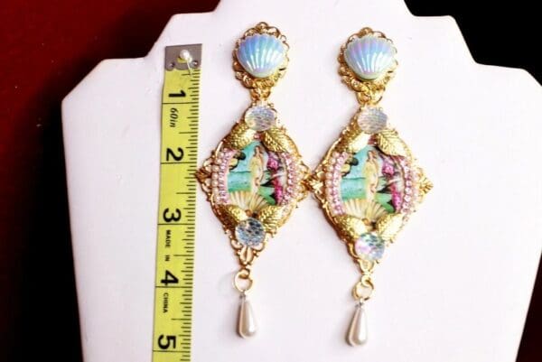 SOLD! 9528 Birth Of Venus Rhinestone Studs Earrings - Image 3