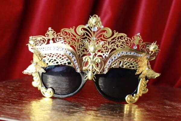 SOLD! 9533 Performance Stunning Gold Filigree Sunglasses - Image 2