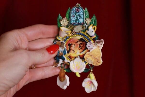 SOLD! 9540 Beauty And The Beast Brooch Pin