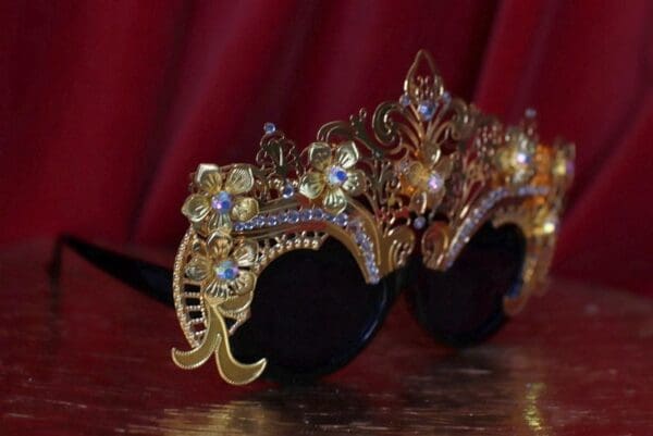 SOLD! 9544 Performance Stunning Gold Filigree Sunglasses - Image 7