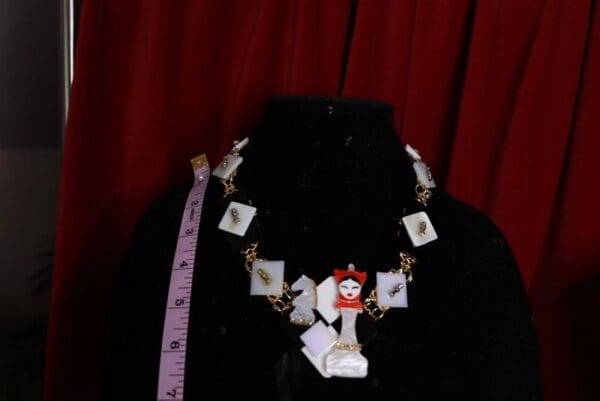SOLD! 9554 Art Deco Queen Of Chess Necklace - Image 7